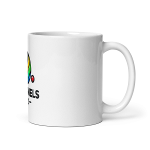 White glossy mug